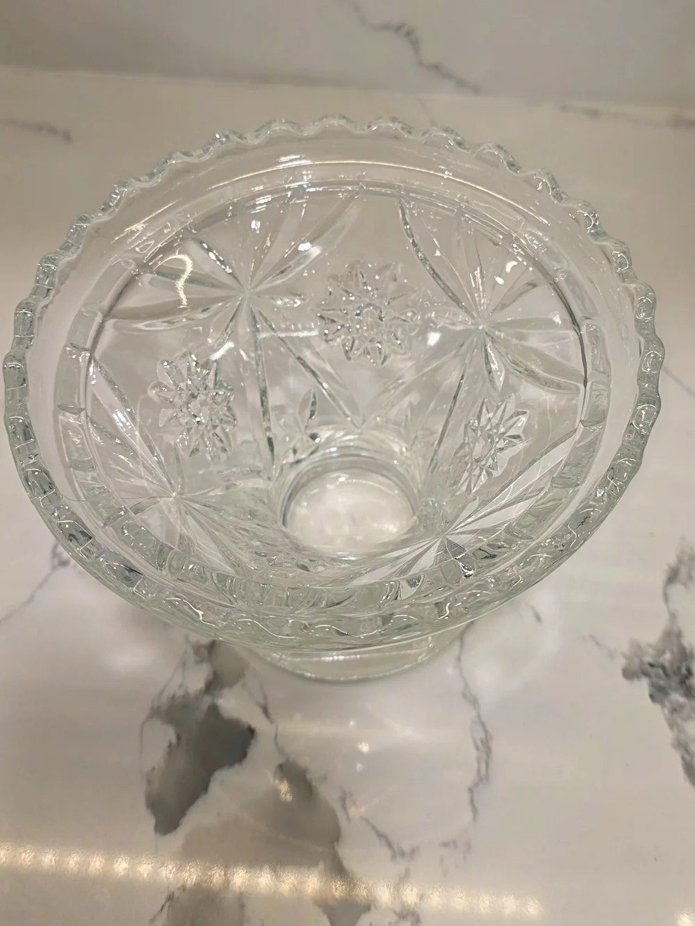 Clear Crystal Stem Vase